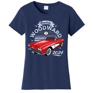 Cruisin Woodward 2024 1961 Chevrolet Corvette Women's T-Shirt