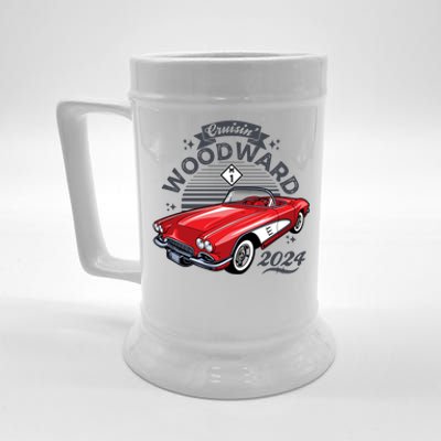 Cruisin Woodward 2024 1961 Chevrolet Corvette Beer Stein