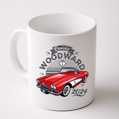 Cruisin Woodward 2024 1961 Chevrolet Corvette Coffee Mug