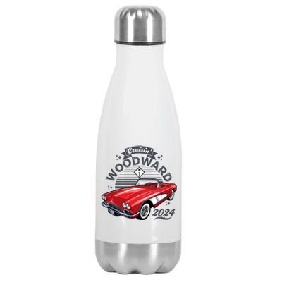 Cruisin Woodward 2024 1961 Chevrolet Corvette Stainless Steel Insulated Water Bottle