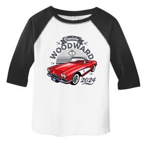 Cruisin Woodward 2024 1961 Chevrolet Corvette Toddler Fine Jersey T-Shirt