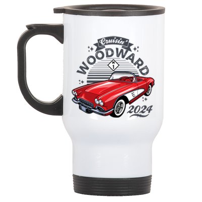 Cruisin Woodward 2024 1961 Chevrolet Corvette Stainless Steel Travel Mug