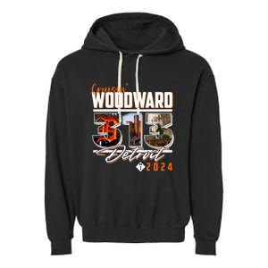 Cruisin Woodward 313 Detroit Michigan 2024 M1 Garment-Dyed Fleece Hoodie