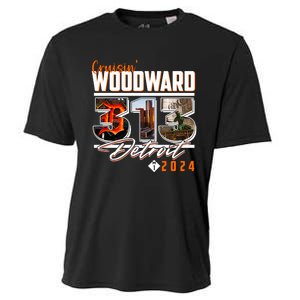 Cruisin Woodward 313 Detroit Michigan 2024 M1 Cooling Performance Crew T-Shirt