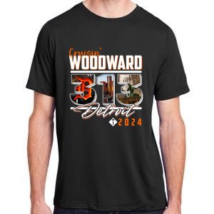 Cruisin Woodward 313 Detroit Michigan 2024 M1 Adult ChromaSoft Performance T-Shirt