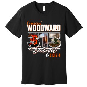 Cruisin Woodward 313 Detroit Michigan 2024 M1 Premium T-Shirt