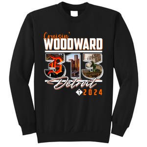 Cruisin Woodward 313 Detroit Michigan 2024 M1 Tall Sweatshirt