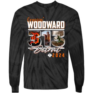 Cruisin Woodward 313 Detroit Michigan 2024 M1 Tie-Dye Long Sleeve Shirt