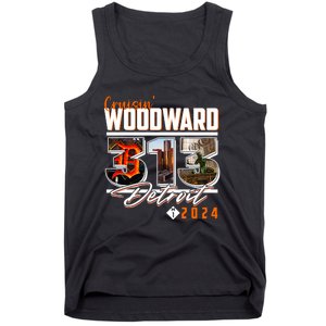 Cruisin Woodward 313 Detroit Michigan 2024 M1 Tank Top