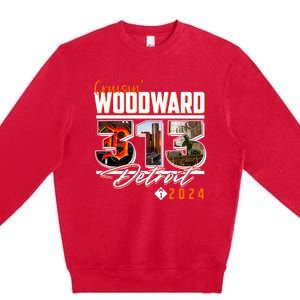 Cruisin Woodward 313 Detroit Michigan 2024 M1 Premium Crewneck Sweatshirt