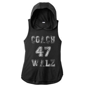 Coach Waltz 47 Harris Waltz 2024 Coach Walz Harris Walz 2024 Ladies PosiCharge Tri-Blend Wicking Draft Hoodie Tank