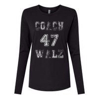 Coach Waltz 47 Harris Waltz 2024 Coach Walz Harris Walz 2024 Womens Cotton Relaxed Long Sleeve T-Shirt