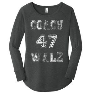 Coach Waltz 47 Harris Waltz 2024 Coach Walz Harris Walz 2024 Women's Perfect Tri Tunic Long Sleeve Shirt