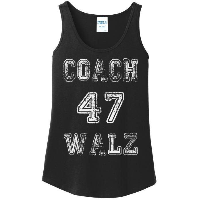 Coach Waltz 47 Harris Waltz 2024 Coach Walz Harris Walz 2024 Ladies Essential Tank