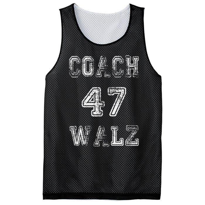 Coach Waltz 47 Harris Waltz 2024 Coach Walz Harris Walz 2024 Mesh Reversible Basketball Jersey Tank