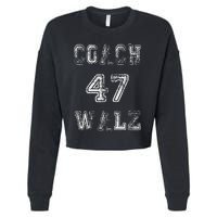 Coach Waltz 47 Harris Waltz 2024 Coach Walz Harris Walz 2024 Cropped Pullover Crew