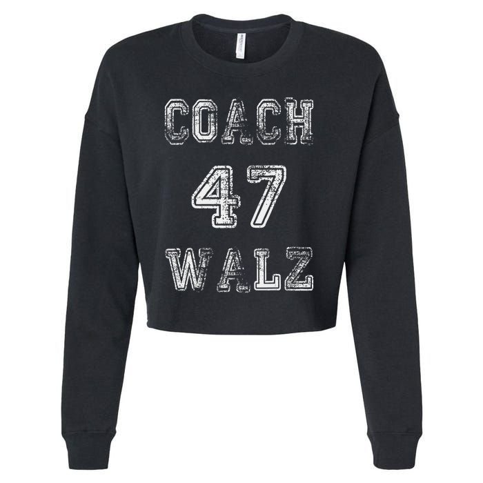 Coach Waltz 47 Harris Waltz 2024 Coach Walz Harris Walz 2024 Cropped Pullover Crew