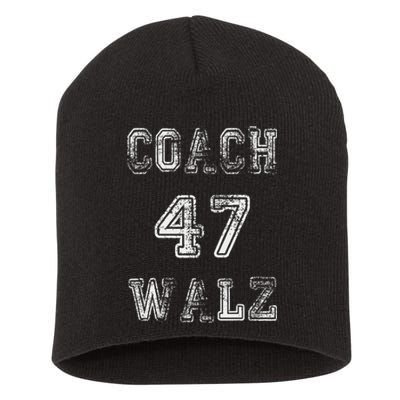 Coach Waltz 47 Harris Waltz 2024 Coach Walz Harris Walz 2024 Short Acrylic Beanie