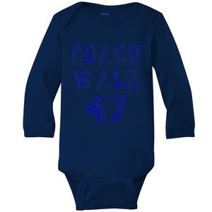 Coach Waltz 47 Harris Waltz 2024 Coach Walz Harris Walz 2024 Baby Long Sleeve Bodysuit