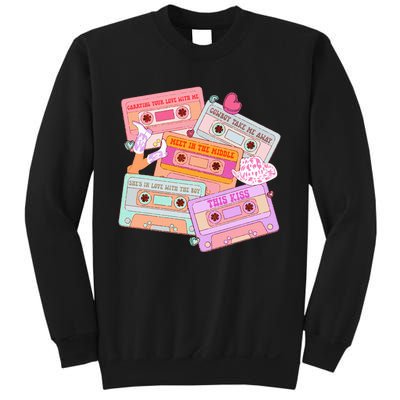 Cassettes Western 90s Country Music Valentine Sweatshirt