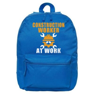 Construction Worker At Work Construction Worker Meaningful Gift 16 in Basic Backpack