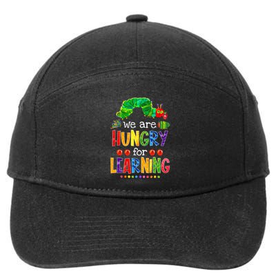 Caterpillar We Are Hungry For Learning 7-Panel Snapback Hat