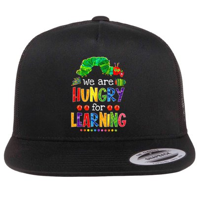 Caterpillar We Are Hungry For Learning Flatbill Hat