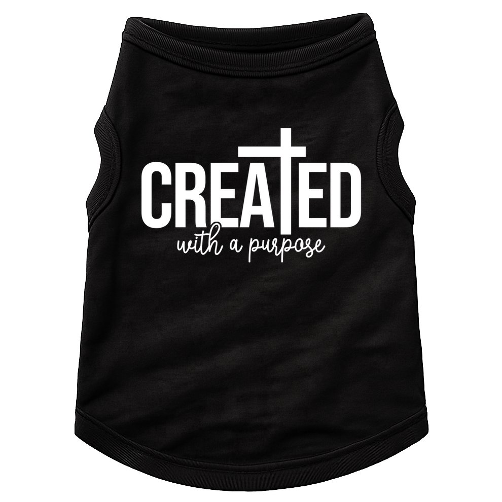 Created With A Purpose Christian Doggie Tank