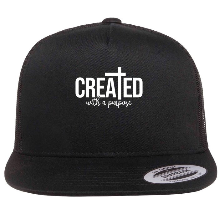 Created With A Purpose Christian Flatbill Hat