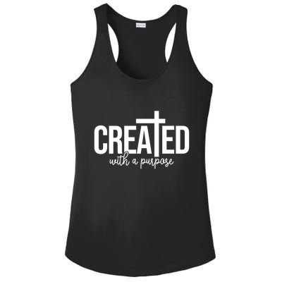 Created With A Purpose Christian Ladies PosiCharge Competitor Racerback Tank