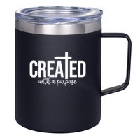 Created With A Purpose Christian 12oz Stainless Steel Coffee Mug