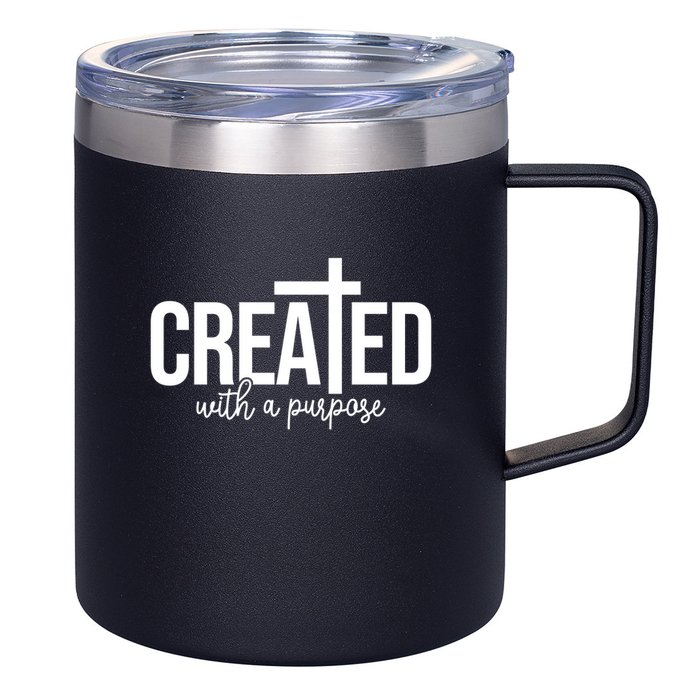 Created With A Purpose Christian 12oz Stainless Steel Coffee Mug