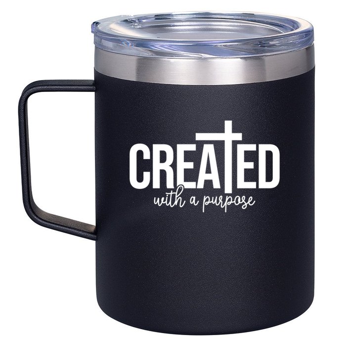 Created With A Purpose Christian 12oz Stainless Steel Coffee Mug