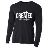 Created With A Purpose Christian Cooling Performance Long Sleeve Crew