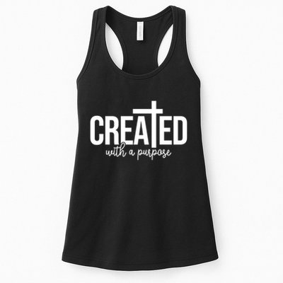 Created With A Purpose Christian Womens Tank Top