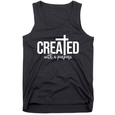 Created With A Purpose Christian Tank Top