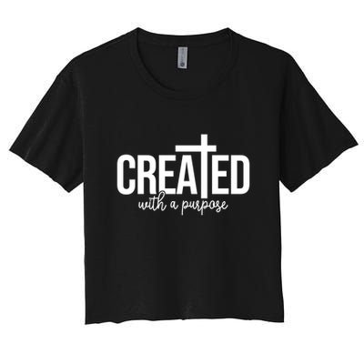 Created With A Purpose Christian Crop Top