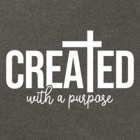 Created With A Purpose Christian Cotton Canvas Backpack