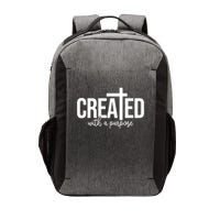 Created With A Purpose Christian Vector Backpack