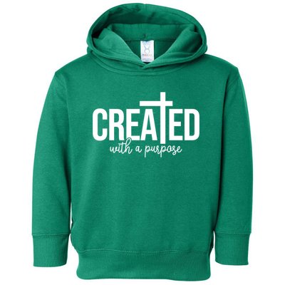 Created With A Purpose Christian Toddler Hoodie