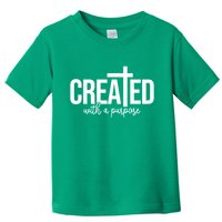 Created With A Purpose Christian Toddler T-Shirt