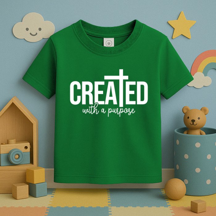 Created With A Purpose Christian Toddler T-Shirt