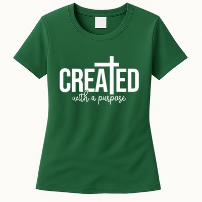Created With A Purpose Christian Womens T-Shirt