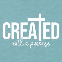 Created With A Purpose Christian Sueded Cloud Jersey T-Shirt
