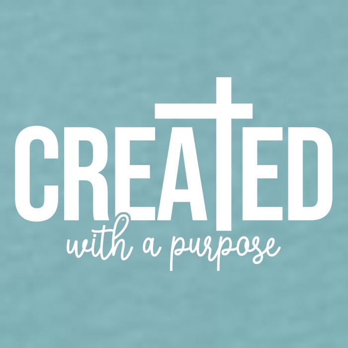 Created With A Purpose Christian Sueded Cloud Jersey T-Shirt