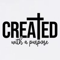 Created With A Purpose Christian Garment-Dyed Sweatshirt