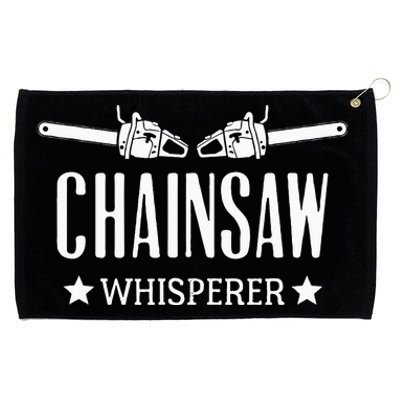 Chainsaw Whisperer Arborist Lumberjack Tree Cutter Gift Grommeted Golf Towel