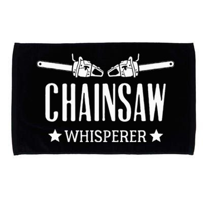 Chainsaw Whisperer Arborist Lumberjack Tree Cutter Gift Microfiber Hand Towel