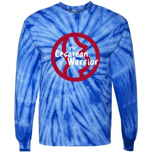 Cesarean Warrior Awareness Month Meaningful Gift Tie-Dye Long Sleeve Shirt