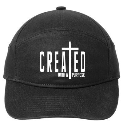 Created With A Purpose Jesus 7-Panel Snapback Hat